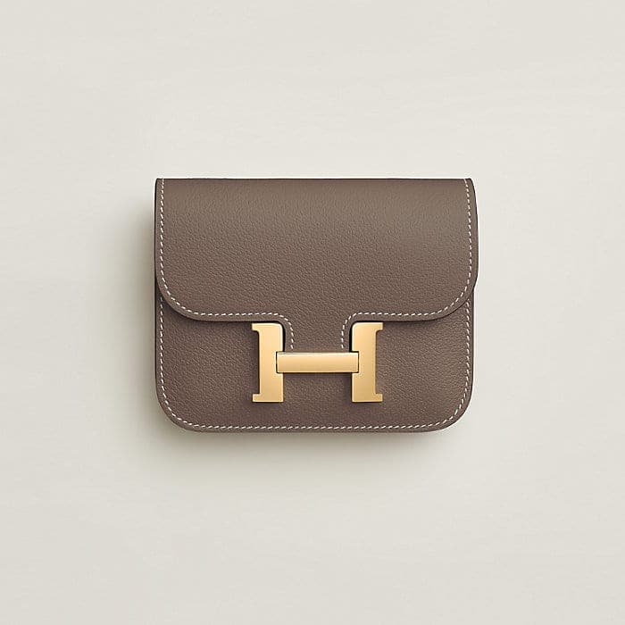 Neutral Constance bag with gold-toned H clasp